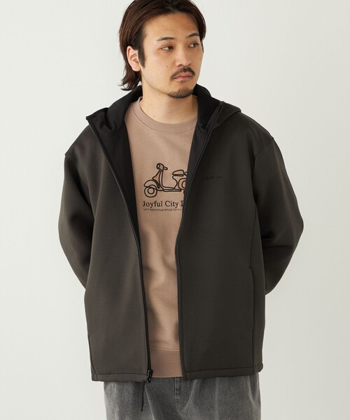 SHIPS Colors(シップス カラーズ)の「SHIPS Colors:〈洗濯機可能〉Wフェイス リバーシブル ジップ パーカー◇(ブルゾン・メンズ・ブラック/ダークグレー・MEDIUM/LARGE/X-LARGE)」の11枚目の写真
