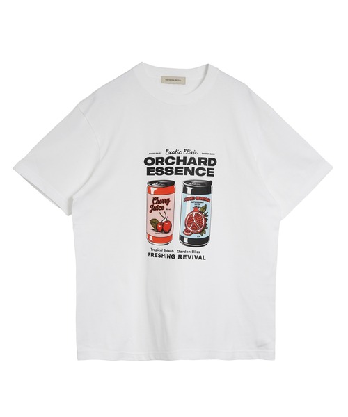 September SEOUL(セプテンバーソウル)の「レトロチェリーとザクロドリンク缶イラストTシャツ(Tシャツ/カットソー・レディース・ホワイト/アッシュ・FREE)」の10枚目の写真