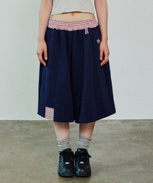 ITZAVIBE（イッザバイブ）の「CHECK BANDING BERMUDA PANTS - NAVY（その他パンツ）」