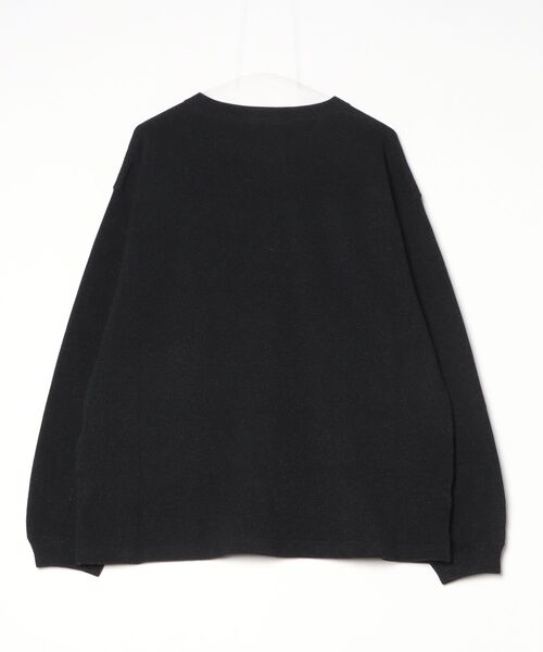 crepuscule(クレプスキュール)の「crepuscule Co/Ra Moss Stitch P/O (2601-001)(Tシャツ/カットソー・メンズ・ブラック・2/0)」の2枚目の写真