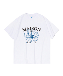 ROIDESROIS（ロワデロワ）の「メゾンフラワー 半袖Tシャツ (ホワイト)（Tシャツ/カットソー）」