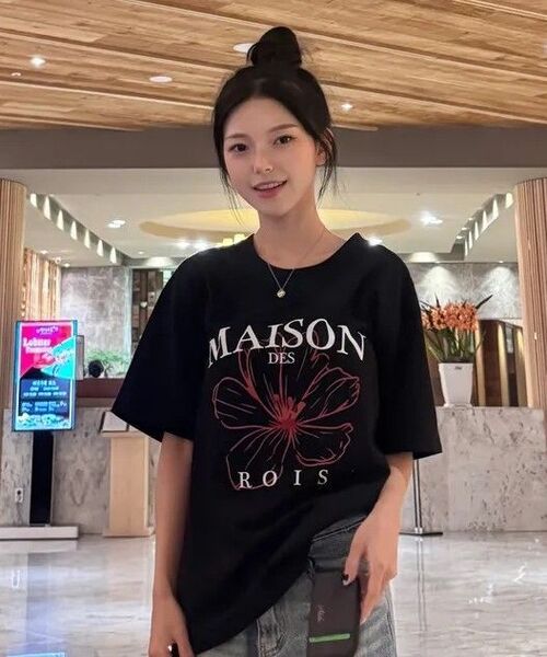 ROIDESROIS(ロワデロワ)の「メゾンフラワー 半袖Tシャツ (ホワイト)(Tシャツ/カットソー・レディース・その他・S/M/L/2XL/XL)」の9枚目の写真