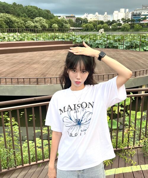 ROIDESROIS(ロワデロワ)の「メゾンフラワー 半袖Tシャツ (ホワイト)(Tシャツ/カットソー・レディース・その他・S/M/L/2XL/XL)」の11枚目の写真