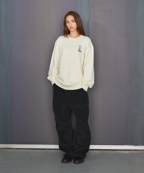 LMCの「TELESCOPE BEAR SWEATSHIRT charcoal（スウェット・レディース・その他・L/S/XL）」の2枚目の写真
