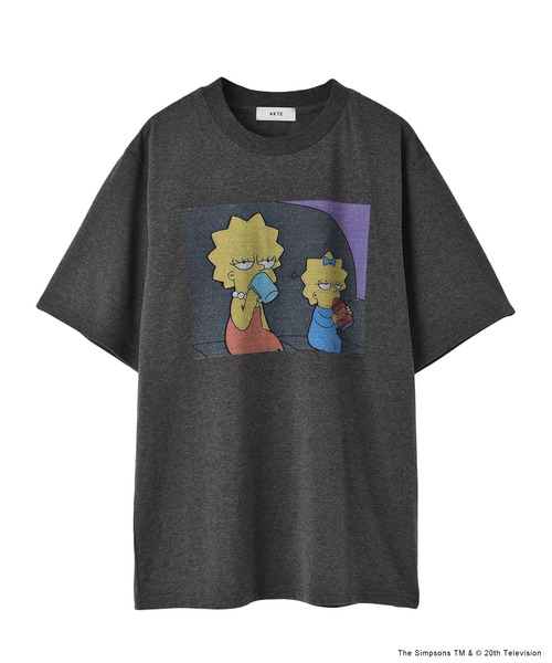 AKTE(アクテ)の「シンプソンズTシャツ(Tシャツ/カットソー・レディース・ホワイト/チャコールグレー・FREE)」の8枚目の写真