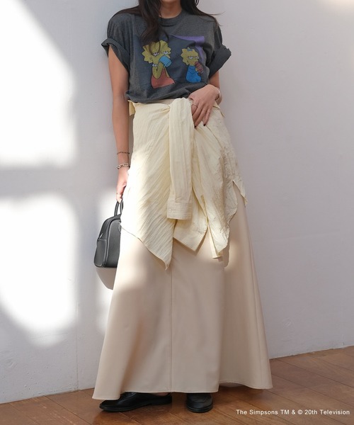 AKTE(アクテ)の「シンプソンズTシャツ(Tシャツ/カットソー・レディース・ホワイト/チャコールグレー・FREE)」の10枚目の写真