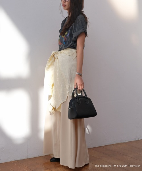 AKTE(アクテ)の「シンプソンズTシャツ(Tシャツ/カットソー・レディース・ホワイト/チャコールグレー・FREE)」の11枚目の写真