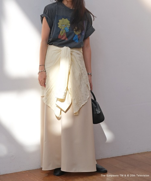 AKTE(アクテ)の「シンプソンズTシャツ(Tシャツ/カットソー・レディース・ホワイト/チャコールグレー・FREE)」の14枚目の写真