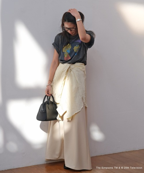 AKTE(アクテ)の「シンプソンズTシャツ(Tシャツ/カットソー・レディース・ホワイト/チャコールグレー・FREE)」の15枚目の写真