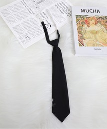 Vini（ヴィニ）の「【簡単取りはずし可能】無地ネクタイ（ネクタイ）」