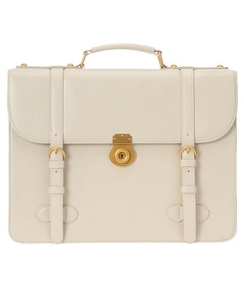 F i.n.t（フィント）の「ベルト使いキーホールサッチェルバッグ/fint フィント（ハンドバッグ・レディース・アイボリー/ブラウン・FREE）」の9枚目の写真