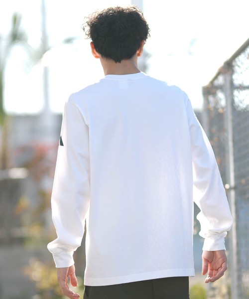 adidas(アディダス)の「adidas/アディダス 長袖 Tシャツ ロンT M VERBIAGE L/S Tシャツ RH346(Tシャツ/カットソー・メンズ・ホワイト×ブラック/ブラック×ホワイト・M/L/XL/2XL/3XL)」の4枚目の写真