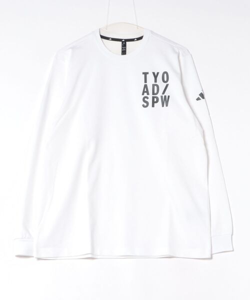 adidas(アディダス)の「adidas/アディダス 長袖 Tシャツ ロンT M VERBIAGE L/S Tシャツ RH346(Tシャツ/カットソー・メンズ・ホワイト×ブラック/ブラック×ホワイト・M/L/XL/2XL/3XL)」の14枚目の写真