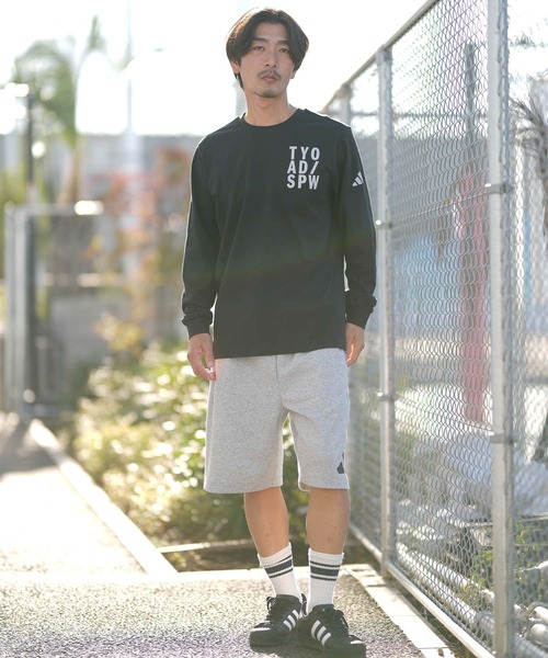 adidas(アディダス)の「adidas/アディダス 長袖 Tシャツ ロンT M VERBIAGE L/S Tシャツ RH346(Tシャツ/カットソー・メンズ・ホワイト×ブラック/ブラック×ホワイト・M/L/XL/2XL/3XL)」の11枚目の写真