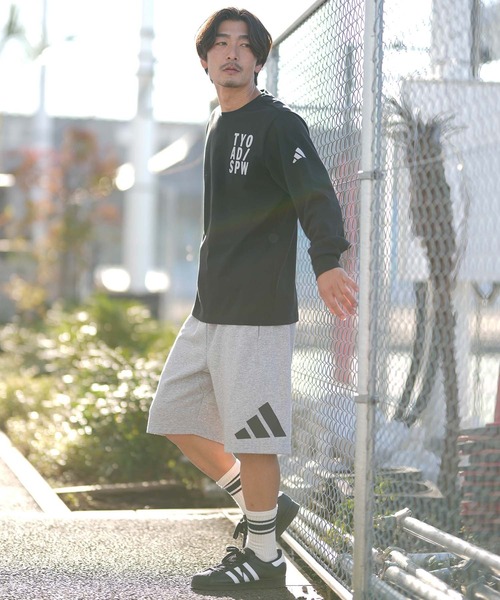 adidas(アディダス)の「adidas/アディダス 長袖 Tシャツ ロンT M VERBIAGE L/S Tシャツ RH346(Tシャツ/カットソー・メンズ・ホワイト×ブラック/ブラック×ホワイト・M/L/XL/2XL/3XL)」の12枚目の写真
