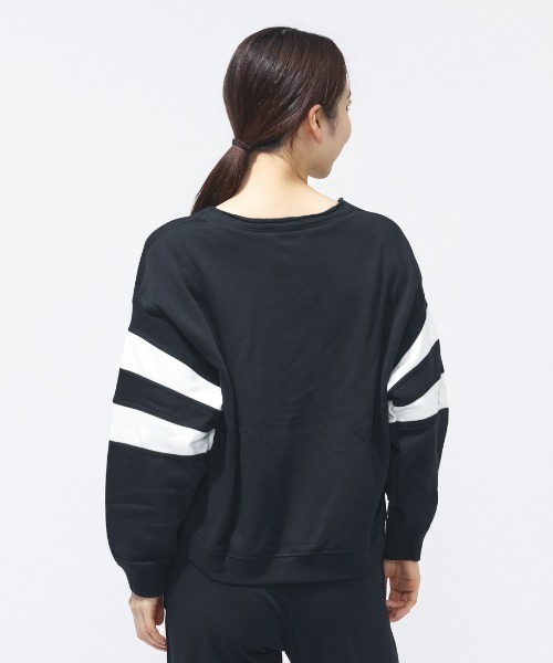 NIKE（ナイキ）の「ナイキ NIKE ナイキ  NSW クラブ フリース VNECK L/S クルー（スウェット・レディース・レッドパープル/ブラック・S/M/L）」の6枚目の写真