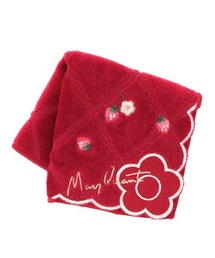 MARY QUANT（マリークワント）の「MARY QUANT タオルハンカチ <イチゴ スカラップ>（ハンカチ/ハンドタオル）」