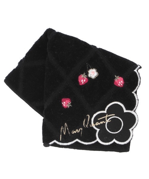 MARY QUANT（マリークワント）の「MARY QUANT タオルハンカチ <イチゴ スカラップ>（ハンカチ/ハンドタオル・レディース・レッド/ブラック/アイボリー・FREE）」の2枚目の写真