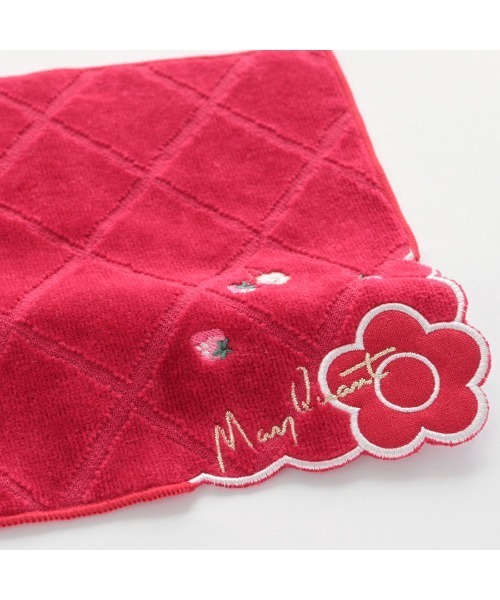MARY QUANT（マリークワント）の「MARY QUANT タオルハンカチ <イチゴ スカラップ>（ハンカチ/ハンドタオル・レディース・レッド/ブラック/アイボリー・FREE）」の9枚目の写真