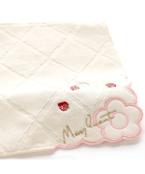 MARY QUANT（マリークワント）の「MARY QUANT タオルハンカチ <イチゴ スカラップ>（ハンカチ/ハンドタオル・レディース・レッド/ブラック/アイボリー・FREE）」の7枚目の写真