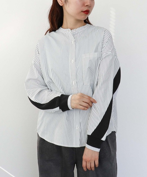 Cepica(セピカ)の「Backヨークテープシャツブラウス(シャツ/ブラウス・レディース・ピンク/アイボリー/サックスブルー・FREE)」の1枚目の写真