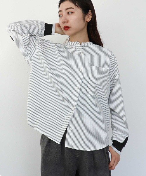 Cepica(セピカ)の「Backヨークテープシャツブラウス(シャツ/ブラウス・レディース・ピンク/アイボリー/サックスブルー・FREE)」の20枚目の写真