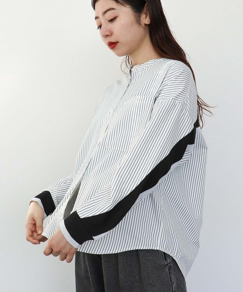 Cepica(セピカ)の「Backヨークテープシャツブラウス(シャツ/ブラウス・レディース・ピンク/アイボリー/サックスブルー・FREE)」の21枚目の写真