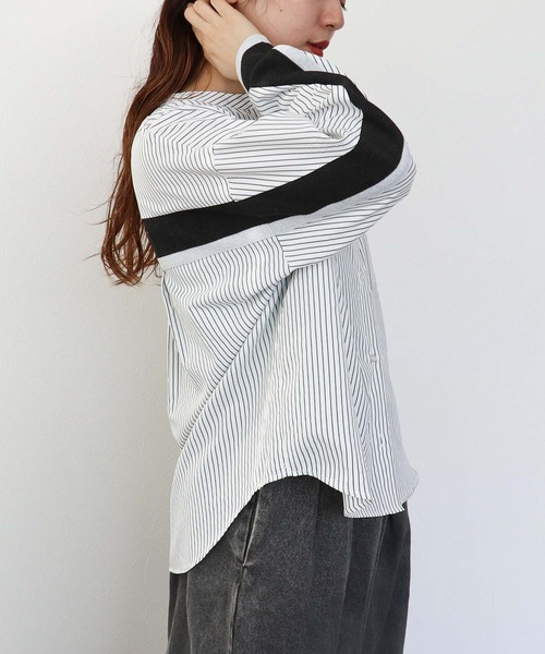 Cepica(セピカ)の「Backヨークテープシャツブラウス(シャツ/ブラウス・レディース・ピンク/アイボリー/サックスブルー・FREE)」の22枚目の写真