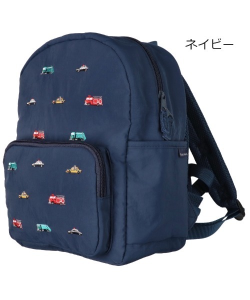 Kids Foret(キッズフォーレ)の「ユニコーン・リボン・働く車・恐竜刺繍リュック(バックパック/リュック・キッズ・ブルー/ネイビー/ラベンダー/ピンク・L/M)」の2枚目の写真