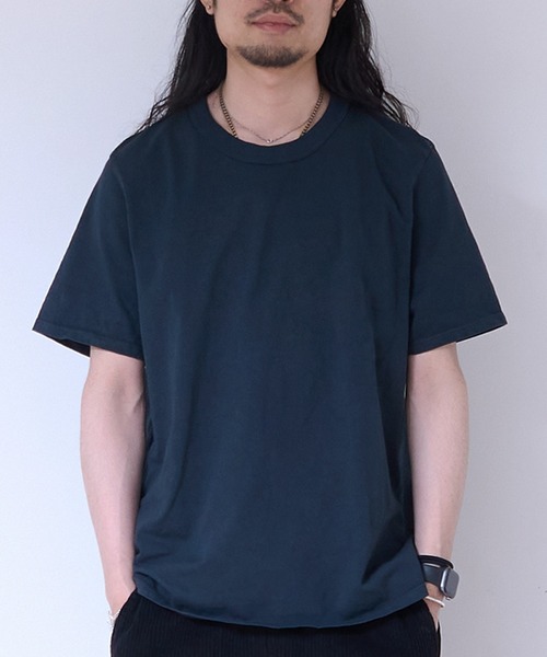 LES TIEN(レスティエン)の「LES TIEN BINDED NECK TEE (HV-2082)(Tシャツ/カットソー・メンズ・ブラック/ブラック系その他2/ホワイト・LARGE/MEDIUM/SMALL)」の3枚目の写真