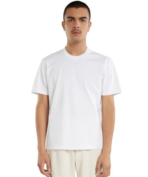 LES TIEN(レスティエン)の「LES TIEN BINDED NECK TEE (HV-2082)(Tシャツ/カットソー・メンズ・ブラック/ブラック系その他2/ホワイト・LARGE/MEDIUM/SMALL)」の4枚目の写真