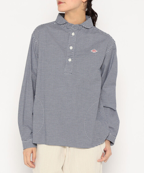 Women's Oxford Round Collar Pullover Shirt Pattern（シャツ