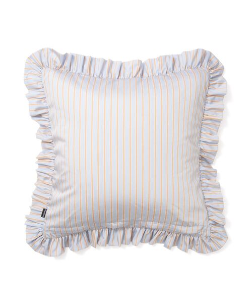 Francfranc(フランフラン)の「EMBフラワーフリル クッションカバー 450×450 ブルー(D-021)(クッション/クッションカバー・レディース・ブルー・FREE)」の2枚目の写真