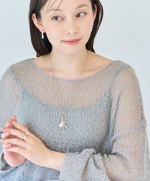 Phoebe（フィービィー）の「2wayクロスメタルパールブローチネックレス　セレモニー/入卒/式典（ネックレス・レディース・イエローゴールド/シルバー・FREE）」の7枚目の写真