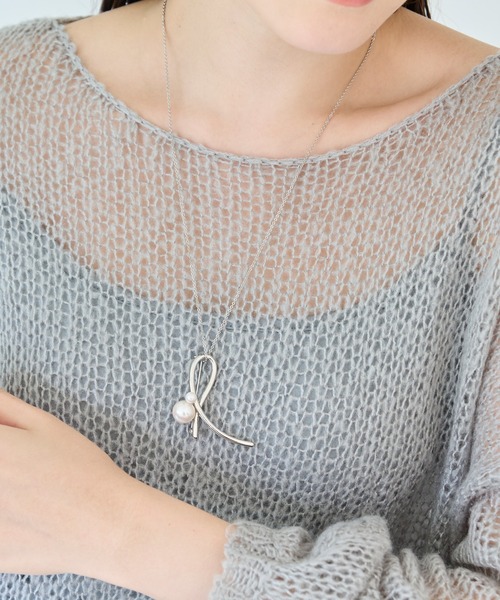 Phoebe（フィービィー）の「2wayクロスメタルパールブローチネックレス　セレモニー/入卒/式典（ネックレス・レディース・イエローゴールド/シルバー・FREE）」の9枚目の写真