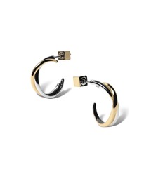 Lyvi（ライビィ）の「バイカラー / Crossed Layer Hoop Pierce-Contrast Edition / 金属アレルギー対応（ピアス（両耳用））」