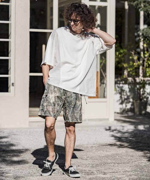 CAMBIO(カンビオ)の「mt10237- 異素材ミックスカットソー(CMB-R0207)(Tシャツ/カットソー・メンズ・ホワイト/ブラック/チャコール・S/M/L)」の7枚目の写真