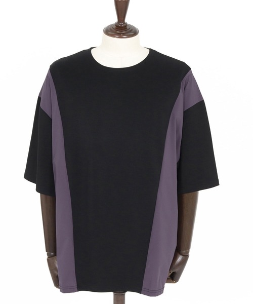 CAMBIO(カンビオ)の「mt10237- 異素材ミックスカットソー(CMB-R0207)(Tシャツ/カットソー・メンズ・ホワイト/ブラック/チャコール・S/M/L)」の19枚目の写真