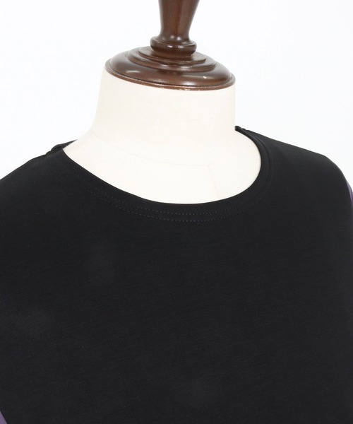 CAMBIO(カンビオ)の「mt10237- 異素材ミックスカットソー(CMB-R0207)(Tシャツ/カットソー・メンズ・ホワイト/ブラック/チャコール・S/M/L)」の21枚目の写真