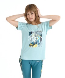 ROXY ウィメンズ FITNESS GLOW YOUR WAY S/S TE Tシャツ 【2026年春夏モデル】/ロキシーUVカット速乾半袖Tシャツ