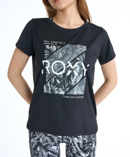 ROXY（ロキシー）の「ROXY ウィメンズ FITNESS GLOW YOUR WAY S/S TE Tシャツ 【2026年春夏モデル】/ロキシーUVカット速乾半袖Tシャツ（Tシャツ/カットソー・レディース・ブラック/ピンク/ミント/ホワイト・SMALL/MEDIUM/LARGE）」の10枚目の写真