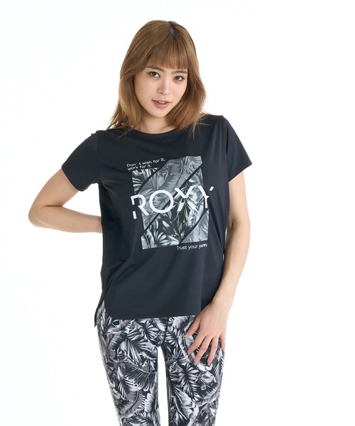 ROXY（ロキシー）の「ROXY ウィメンズ FITNESS GLOW YOUR WAY S/S TE Tシャツ 【2026年春夏モデル】/ロキシーUVカット速乾半袖Tシャツ（Tシャツ/カットソー・レディース・ブラック/ピンク/ミント/ホワイト・SMALL/MEDIUM/LARGE）」の8枚目の写真