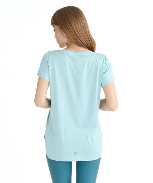 ROXY（ロキシー）の「ROXY ウィメンズ FITNESS GLOW YOUR WAY S/S TE Tシャツ 【2026年春夏モデル】/ロキシーUVカット速乾半袖Tシャツ（Tシャツ/カットソー・レディース・ブラック/ピンク/ミント/ホワイト・SMALL/MEDIUM/LARGE）」の17枚目の写真