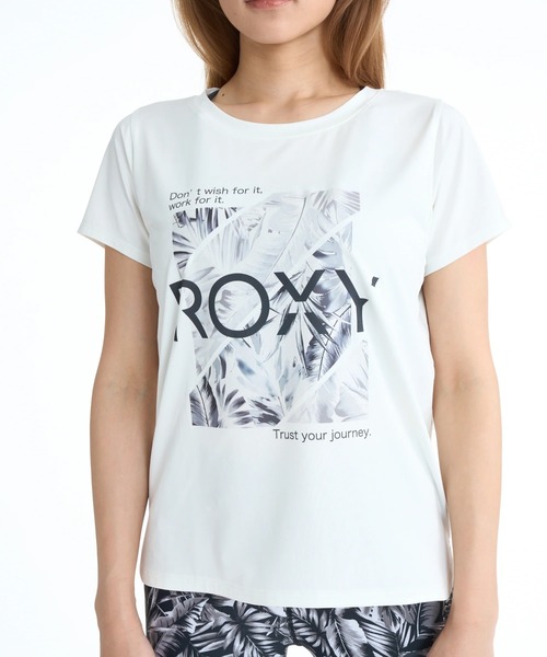 ROXY（ロキシー）の「ROXY ウィメンズ FITNESS GLOW YOUR WAY S/S TE Tシャツ 【2026年春夏モデル】/ロキシーUVカット速乾半袖Tシャツ（Tシャツ/カットソー・レディース・ブラック/ピンク/ミント/ホワイト・SMALL/MEDIUM/LARGE）」の20枚目の写真