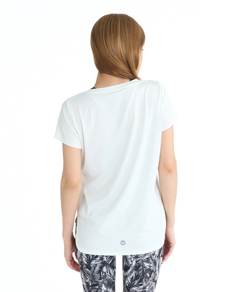 ROXY（ロキシー）の「ROXY ウィメンズ FITNESS GLOW YOUR WAY S/S TE Tシャツ 【2026年春夏モデル】/ロキシーUVカット速乾半袖Tシャツ（Tシャツ/カットソー・レディース・ブラック/ピンク/ミント/ホワイト・SMALL/MEDIUM/LARGE）」の12枚目の写真