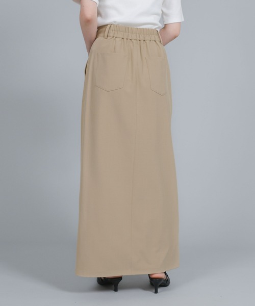select MOCA Et(セレクトモカエト)の「【Et】Wrap Design I-Line Skirt(スカート・レディース・ベージュ/ダークグレー・FREE)」の22枚目の写真
