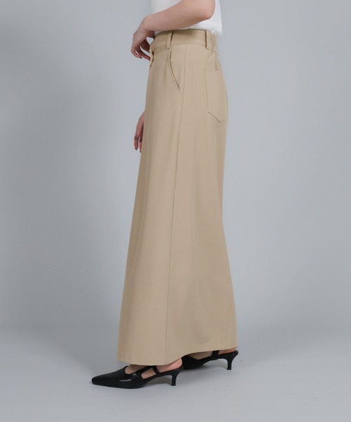 select MOCA Et(セレクトモカエト)の「【Et】Wrap Design I-Line Skirt(スカート・レディース・ベージュ/ダークグレー・FREE)」の20枚目の写真