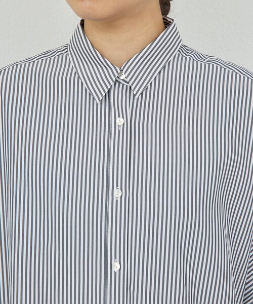 GALLARDAGALANTE（ガリャルダガランテ）の「ハーフスリーブシャツ（シャツ/ブラウス・レディース・グレイッシュベージュ/サックスブルー/ホワイト/ネイビー・FREE）」の12枚目の写真