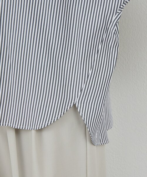 GALLARDAGALANTE（ガリャルダガランテ）の「ハーフスリーブシャツ（シャツ/ブラウス・レディース・グレイッシュベージュ/サックスブルー/ホワイト/ネイビー・FREE）」の10枚目の写真