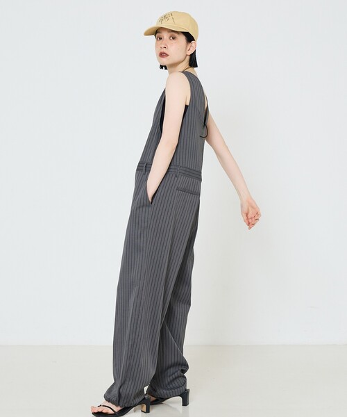 LY（エルワイ）の「【LY】Letter cap　レトロ 刺繍 ロゴ キャップ（キャップ・レディース・ライトグレー/ダークネイビー/イエロー・フリー）」の6枚目の写真